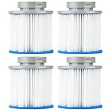 Clear Choice Pool Spa Filter 4.38 Dia x 4.13 in Cartridge Replacement for M-SPA B03008 Baleen AK-B0300874, [4-Pack]