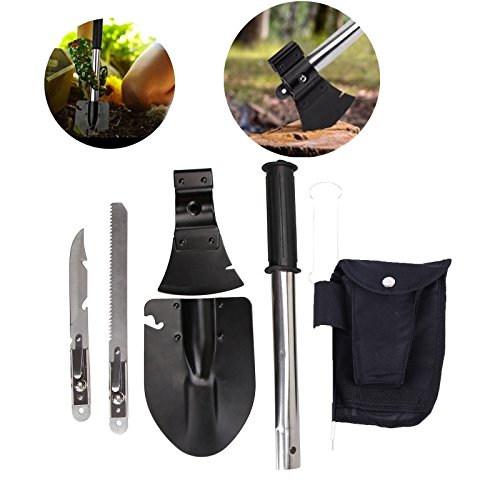 Ridgeyard 4 in 1 Knife Shovel Axe Saw Gear Kit Multifunctional Tool