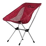 Folding Camping Chairs with Carrying Bag, Compact Ultralight Foldable Beach Chair -Portable Heavy Duty Outdoor Chair for Backpacking, Hiking, Camp, Beach, Fishing