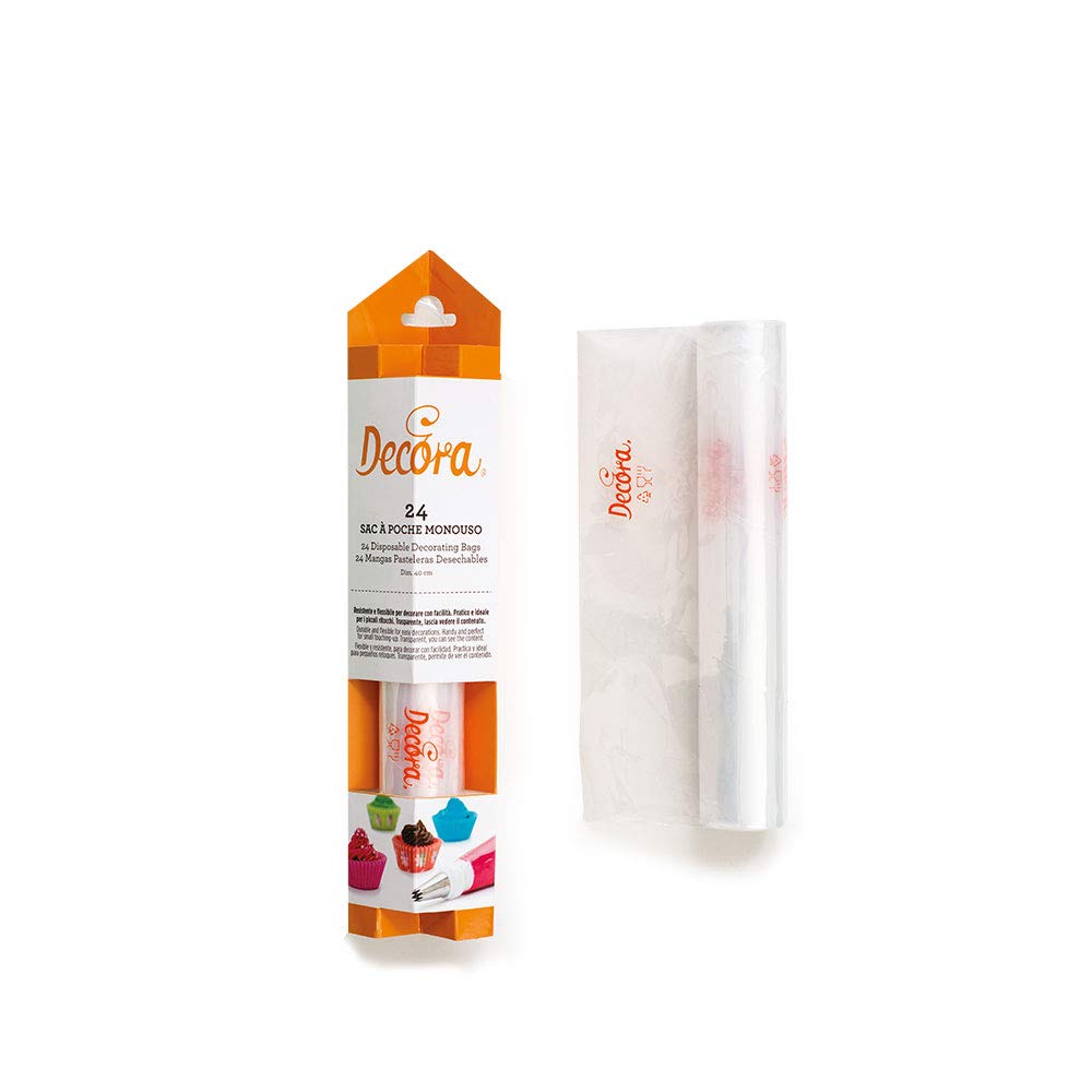 DECORA Disposable Piping-Bags, White, 20 pieces-46 cm