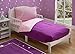 Toddler Bedding Set | Girls 4 Piece Collection | Fitted Sheet, Flat Top Sheet w/ Elastic bottom, Fitted Comforter w/ Elastic bottom, Pillowcase | Delta Children | Pink & Purple | Gingham