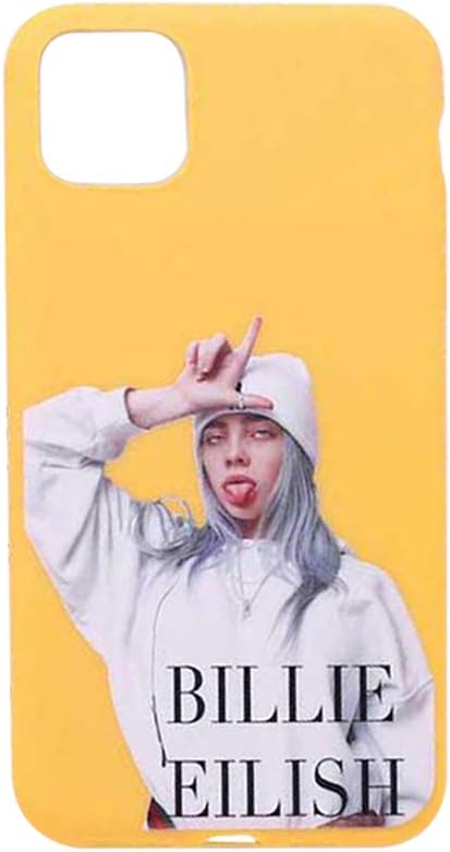Fuguan Protective Case Cover for iPhone 11, Billie Eilish Printing, Shockproof TPU Rubber(H05)