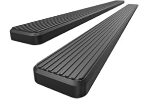 APS Running Boards 5in Black Compatible with Ram 1500 2009-2018 Regular Cab & Ram 2500 3500 2010-2024 Stainless Steel (Side S