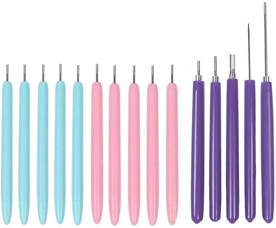 Quilling Tools, Different Size Quilling Slotted Tools, Slotted Needle Pen Art Hand Craft DIY Tool