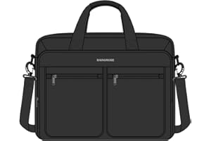 RAINSMORE Laptop Bag Messenger Bag Men Briefcase Waterproof Computer Bag for Men Women Laptop Case for Travel Business School