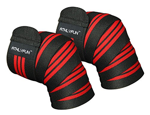 Knee wraps (pair) | knee straps | sports support for weightliftin…