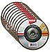 Makita 10 Pack - 120 Grit Flap Disc For Grinders - Fine Conditioning For Metal, Stainless Steel & Non-Ferrous - 4-1/2