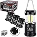 Gold Armour Camping Lantern - LED Lantern with 4 Mode, Rechargeable Lights with Magnetic Base for Emergency Hurricane Camping Essentials Gear Accessories (Set of 4)