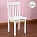 KidKraft Avalon Wooden Single Classic Back Desk Chair for Children - White, Gift for Ages 5-10