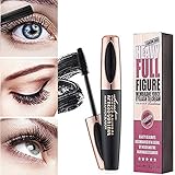 4D Silk Fiber Eyelash Mascara Waterproof Extension Makeup Black Cold Kit Eye Lashes set (1)