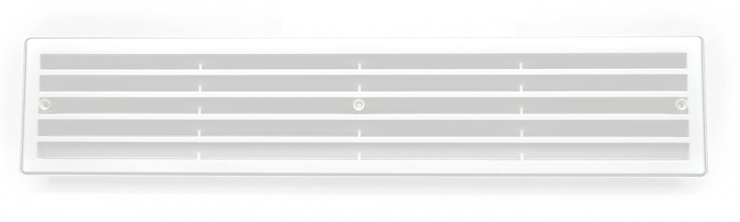 H&C VENT White Door Ventilation Grille │ Plastic Vent Cover │ Extractor Air Vents Covers for Inside use │ Grilles For Internal Wooden, PVC, Plastic, Metal, MDF and Flush Doors │ Wall and Furniture