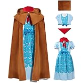 Holly Cosplay Strange Costume Movie Holly Wheeler Dress Cape Scarf Strange Cloak Blue Skirt Halloween Outfits