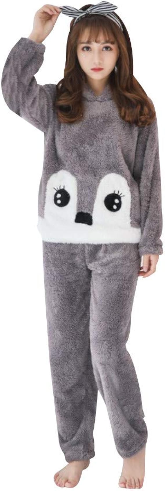 Amazon Yusoi パジャマ もこもこ ふわふわ レディース ルームウェア 部屋着 長袖 あったか フランネル 上下セット 動物 可愛い 秋冬 大きいサイズ M Xxl パジャマ ルームウェアセット 通販