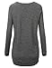 J.TOMSON Women's Long Sleeve Raglan Crewneck Tunic Sweatshirt & Hoodie