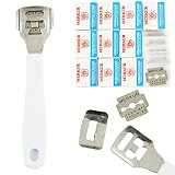 Beauties Factory Skin Foot Callus Rasp Remover Shaver Pedicure & 100 Replacement Blade