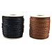 2 Rolls of 1mm 218 Yards Waxed Cotton Cord Thread String for Jewelry Making Beading Crafting CSPRING