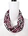 Bentibo Stylish Fashion Floral Light Weight X-large Infinity Scarf for Women Hot Pink