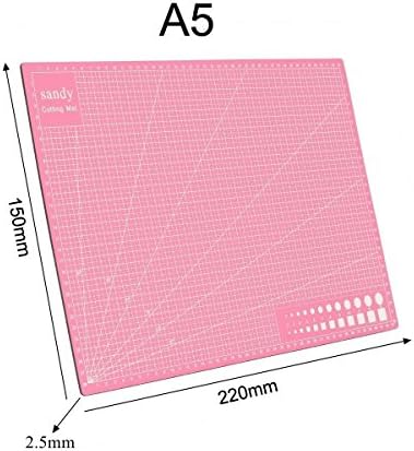 A3/A4/A5 Healing Cutting Mat Craft Double Sided Durable PVC Printed Grid Lines Leather Paper Board Multiple Colors