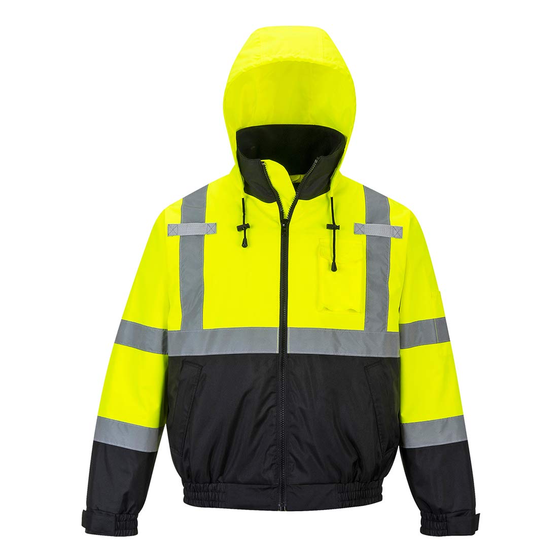 Portwest Hi-Vis Premium Bomber Jacket Viz Insulated Safety Visability Work Wear Rain ANSI 3, Small Image