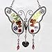 KY&BOSAM Butterfly Wind Chime with Crystal Sympathy Wind Spinner Memorial Wind Chimes for Loss of Loved One Prime Bereavement Sympathy Memorial Gift for Loss of Mother Father Condolence Remembrance