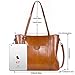 S-ZONE Women Genuine Leather Top Handle Satchel Daily Work Tote Shoulder Bag