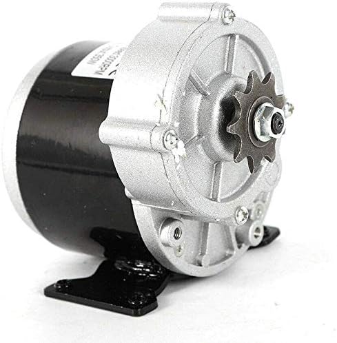 Xianxus Electric Motor Electric Vehicle Geared Reduction Motor 300RPM for E-Bike 9 Tooth Sprocket Mini Bikes 24V 350W