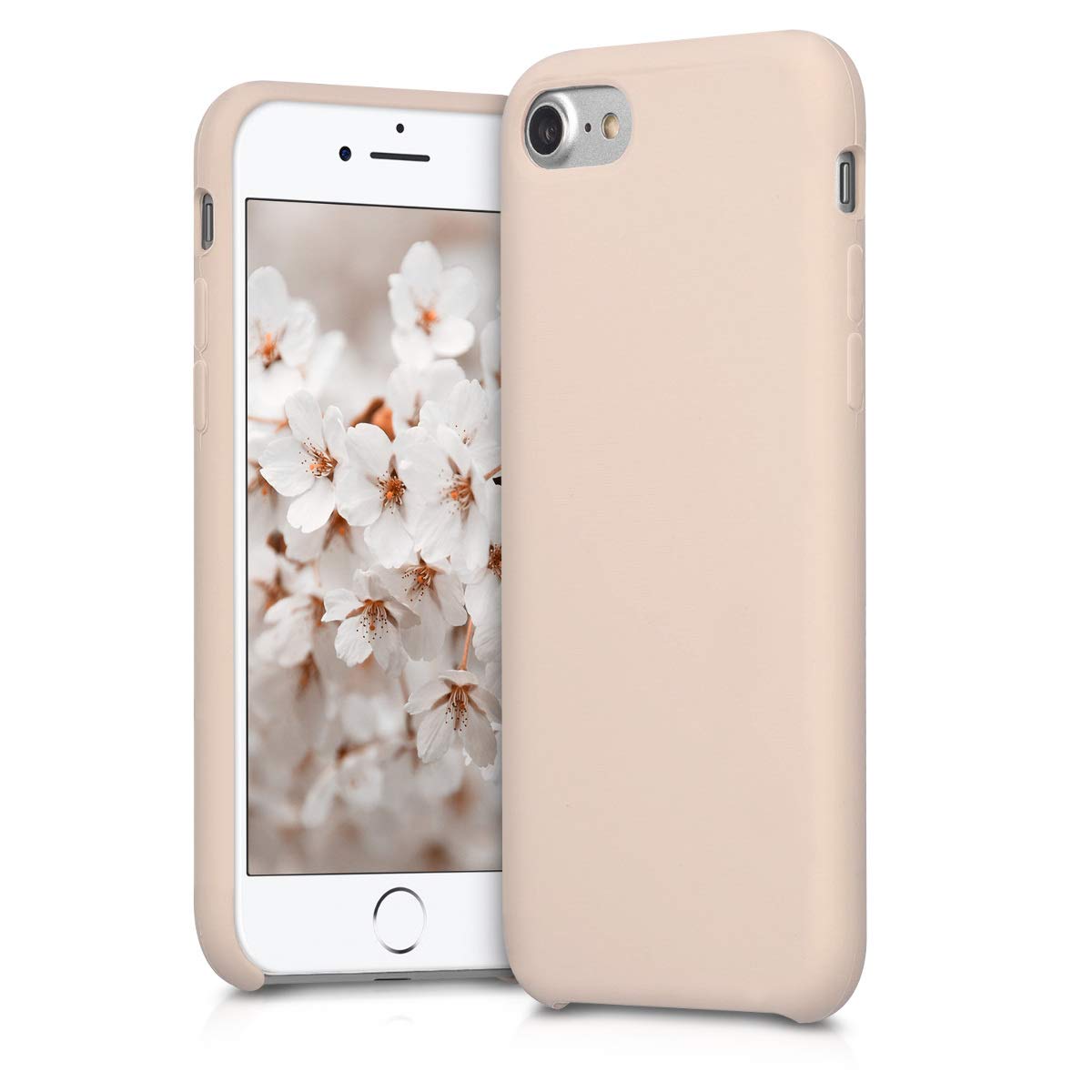 kwmobile Case Compatible with Apple iPhone SE (2022/2020) / iPhone 8/7 Case - TPU Silicone Phone Cover with Soft Finish - Rose Gold Matte โ image 1