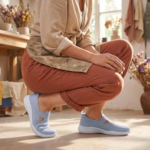 konhill Breathable Women's Slip-On Shoes – Lightweight Mesh Sports Shoes for Summer with Flexible Sole