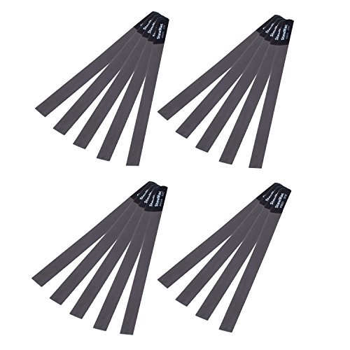 StewMac Gauged Nut Slotting Files - Set of 19 (0.010" Width - 0.125" Width)