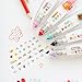 Chris.W 5Pcs Novelty Cute Cartoon Correction Tape Pen Kawaii Stationery Masking Tape School Supplies DIY Scrapbooking Stickers Diary Decor Tape(Multi-Color)