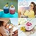 YUYIKES Set of 4 Silicone Wine Glasses, Unbreakable Shatterproof Flexible Rubber Cups Glamping Party Gear, Drinkware Set for Camping, BBQ, Party Cups, Poolside (4pcs Mix Color)