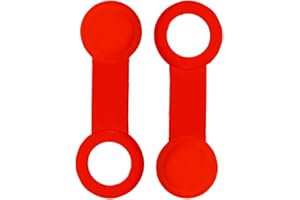 OUTLAW RACING PRODUCTS Outlaw Racing OR3194 Brake Bleeder Rubber Valve Screw Caps Universal Pair Red