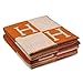 Accreate Fashionable Comfortable H-Pattern Wool Cashmere Plaid Blanket Soft Warm Blanket Bed Sheet for Sofa or Travel 130180cm (Orange H)