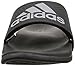 adidas Men's Adilette Comfort Slides Sandals, Core Black/Silver Metallic/Core Black, 10