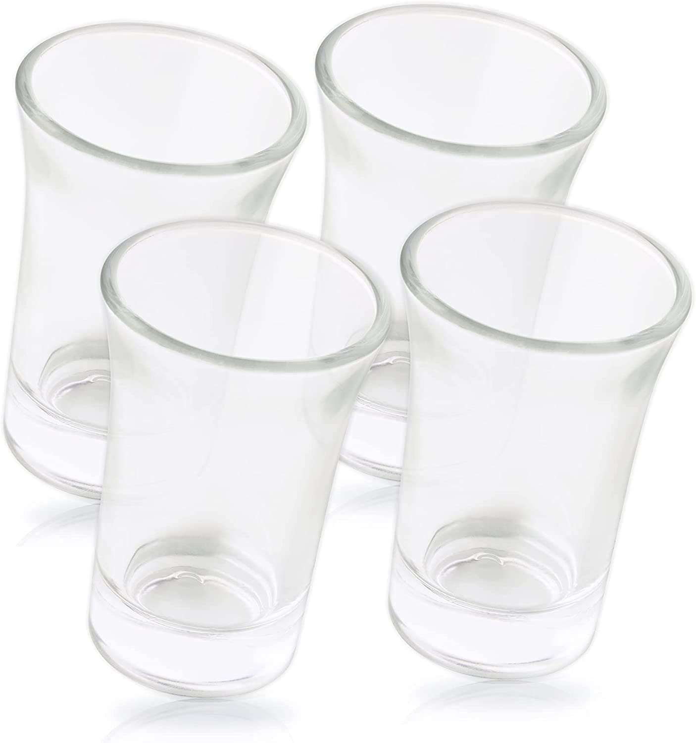 ABRUS 8Pc Heavy Base Shot Glasses 45ml | Ideal for Stocking Home Liquor Bar