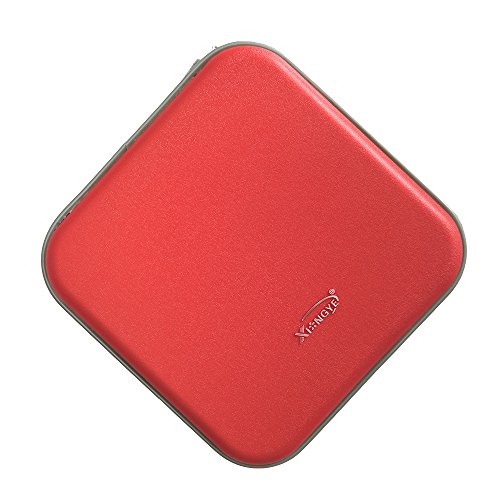 40 CD/VCD/DVD Case Binder Portable Hard Plastic Disc Container Red - Thumbnail 5