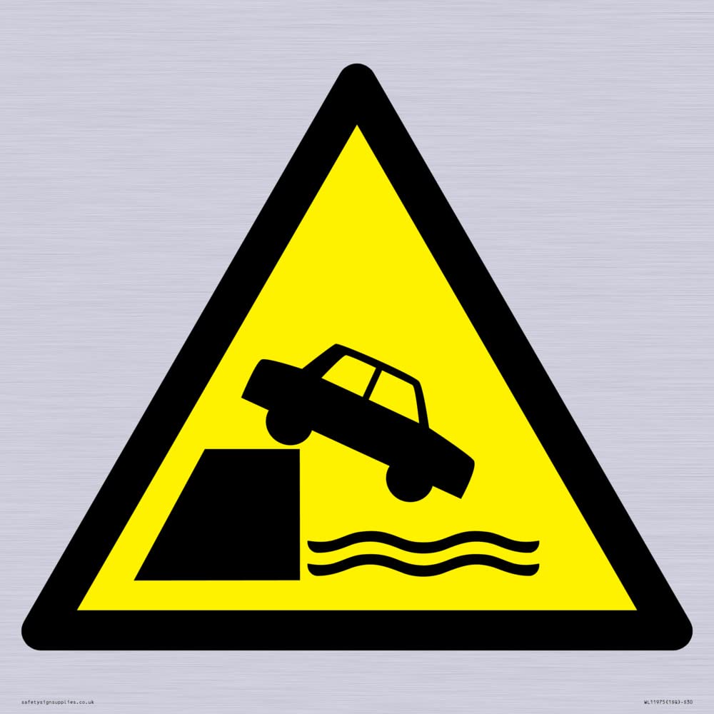 W051 Warning: Unprotected edges Sign - 300x300mm - S30