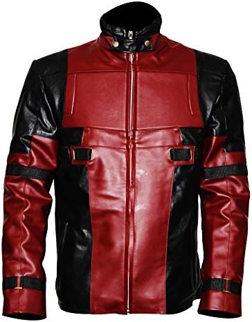 The Jacket Makers Deadpool Costume Slim Fit Leather Jackets