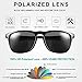 Sunglasses for Men Polarized Wayfarer Womens Uv Protection Mirror Black Lens Unisex Sun Glasses