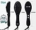 BOCCA Hair Straightener, 3 in 1 Ionic Hair Straightener Brush With Floating Heat Resistant Panel and Temperature Lock Function (black)