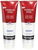 Neutrogena Moisture Wrap Daily Repair Body Lotion, Fragrance Free, 8.5 Ounce (Pack of 2)