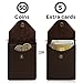 Slim Minimalist Wallet - Bifold Money Clip - Thin Leather Pocket Wallets for Men