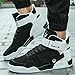 Leader Show (Tm) Men's Autumn & Winter Fashion Sneakers High Top Breathable Athletic Ankle Sports Shoes #1106 (9, Black)