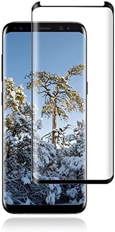 Galaxy S8 Plus Screen Protector, XKAUDIE [HD - Clear][Case Friendly][Anti-Fingerprint] Premium Tempered Glass Screen Protector for Samsung Galaxy S8Plus (Black).
