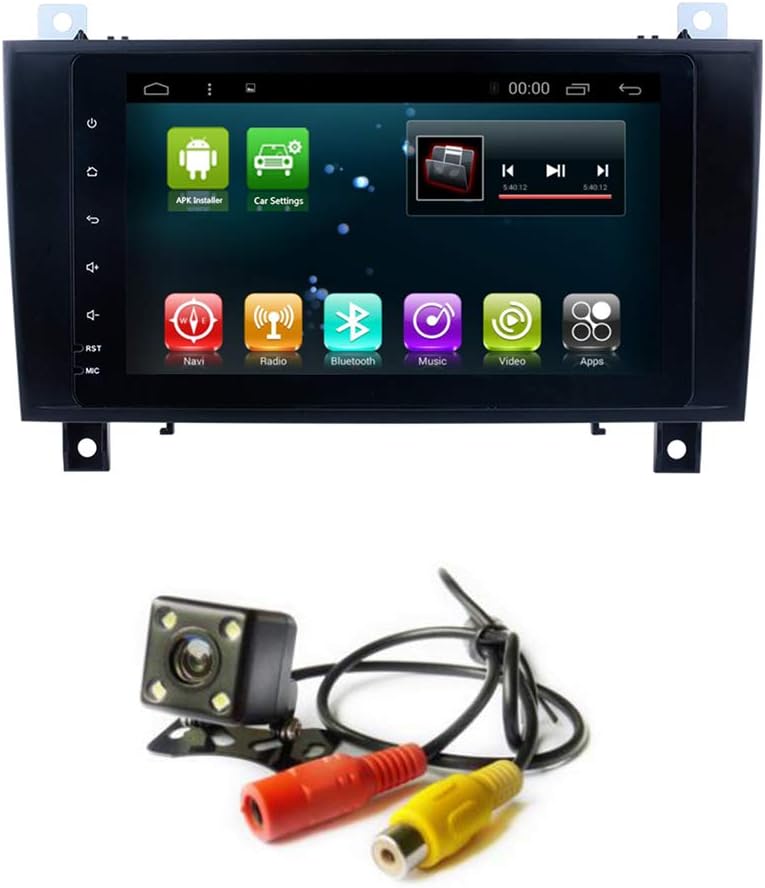 GPS Car Radio Android 7.1 Navi for Mercedes Benz SLK Class 2000-2011 R171 SLK200 SLK280 SLK300 SLK350 SLK55 Player Stereo Navigation WiFi (2+32G Andorid 7.1 for Benz SLK)