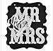 Mr and Mrs photo props, Mr and Mrs chair signs, wedding decorations, bride and groom signs, photo booth signs, unique wedding decor by UsaSales, US Seller