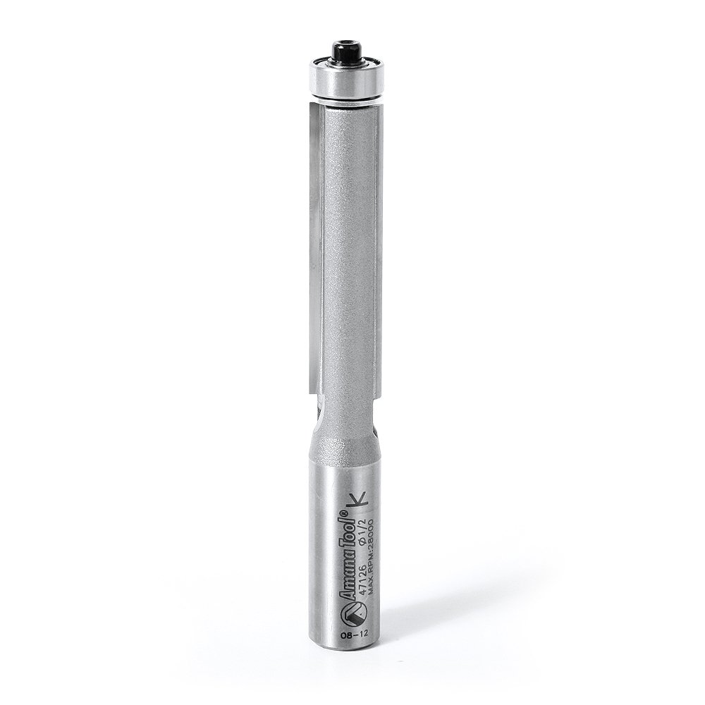 Amana Tool - 47126 Carbide Tipped Flush Trim 1/2 Dia x 2" x 1/2 Shank with Double Ball — image 1