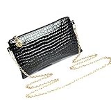Ammazona Women Leather Messenger Crossbody Clutch Shoulder Handbag Bag