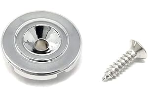 Vintage Forge Nickel Round Slotted String Retainer Guide Tree for Fender Precision Jazz Style Bass Guitars and Others with Screw BSR50-NKL