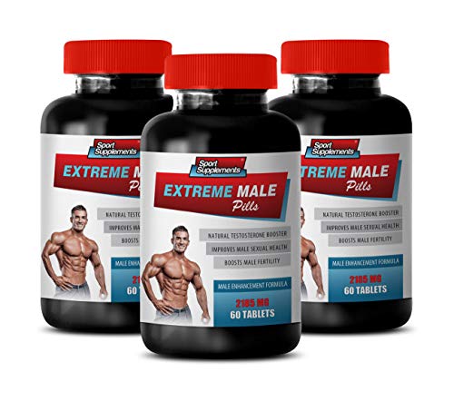 libido max for Men - Extreme Male Pills - Male Enhancement Formula - Muira puama max Strenght Pills - 3 Bottles 180 Tablets